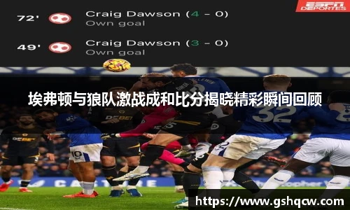 埃弗顿与狼队激战成和比分揭晓精彩瞬间回顾